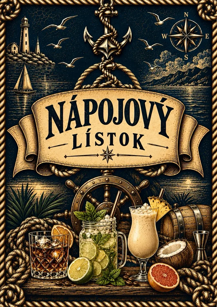 Obálka nápojového lístka Hotela Kotva